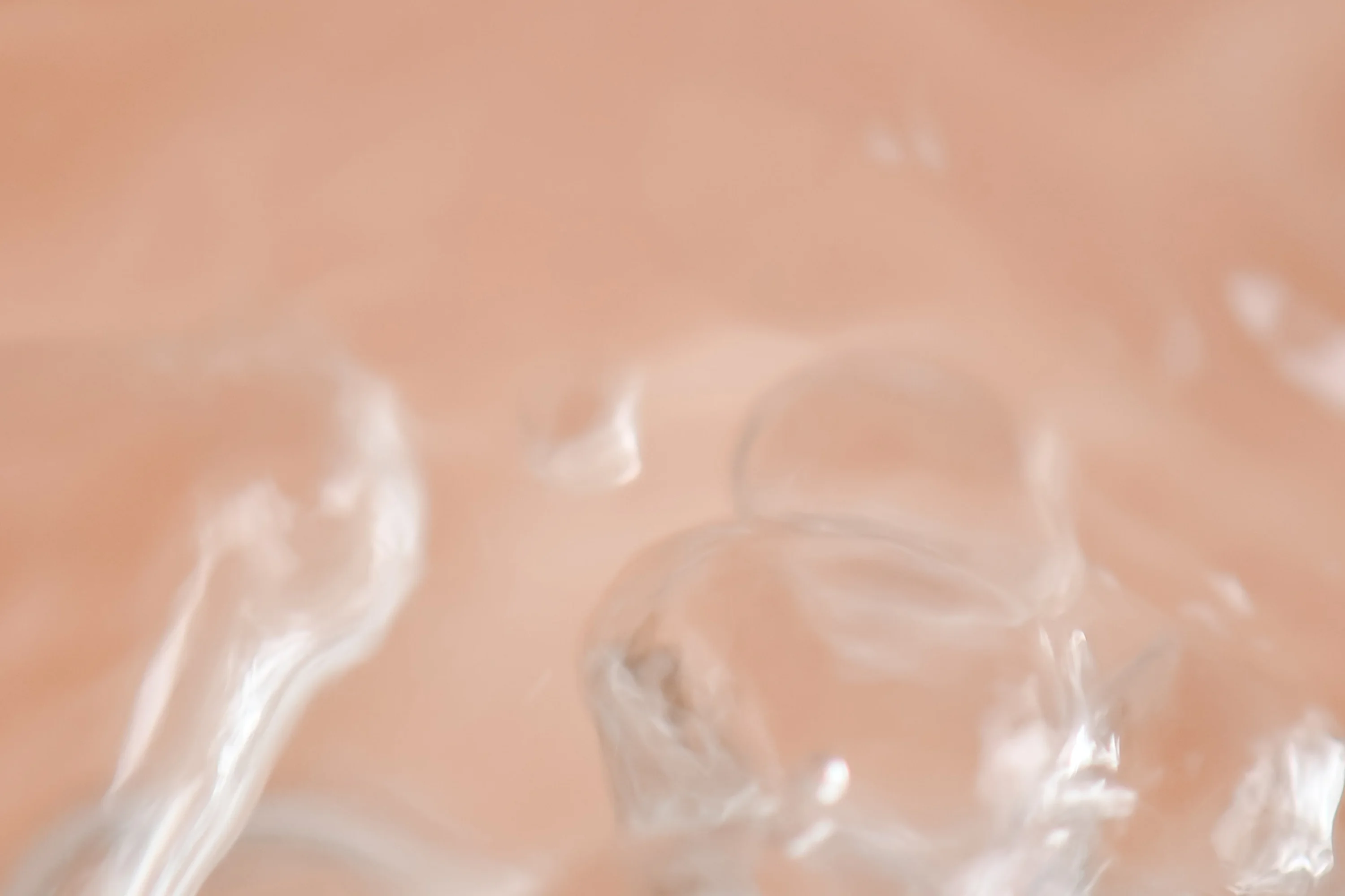 pink background with textural bubbles